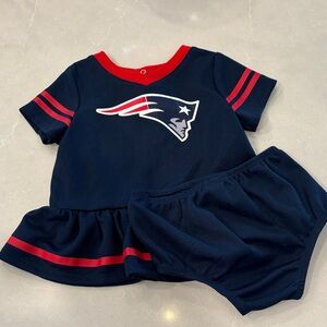 New England Patriots Baby Outfit- Size 6-12 months